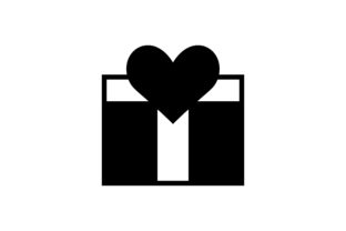 Download Valentine Gift Box Glyph Icon Vector - Gift Collection
