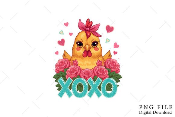 Download Chicken XoXo Valentine PNG Sublimation - Xoxo valentine png Collection