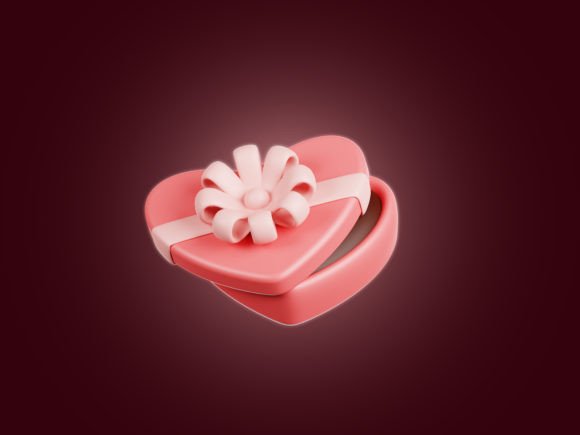 Download Valentine Giftbox – 3D Valentine Icon - Gift Collection