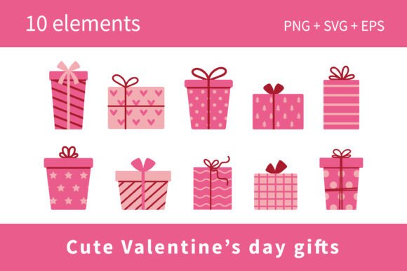 Download Cute Valentines Day Gifts Set - Gift Collection
