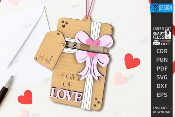 Download Valentine's Day Gift Card Holder Laser - Gift Collection