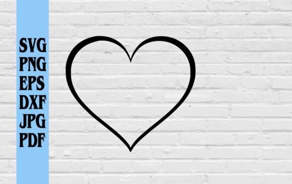 Download Black Heart Outline Silhouette Valentine - Silhouette valentine Collection