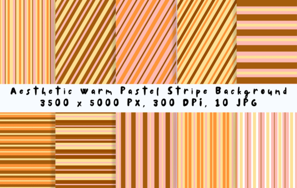 Download Aesthetic Warm Pastel Stripe Background - Aesthetic Collection