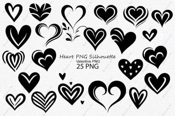 Download Heart PNG Silhouette, Valentine PNG - Premium Resources