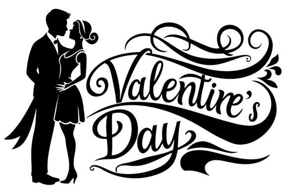 Download A Silhouette Valentine Day with Calligra - Premium Resources