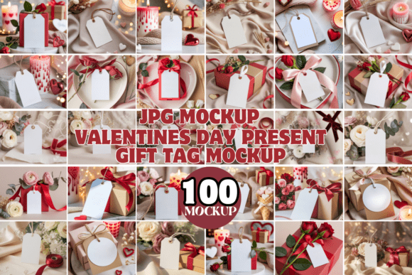 Download Valentines Day Present Gift Tag Mockup - Gift Collection