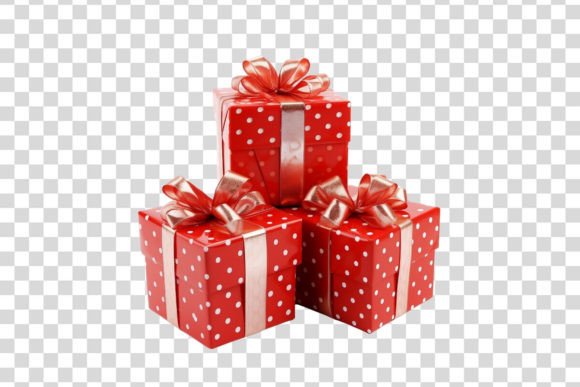 Download Red Gift Boxes Isolated Image - Gift Collection