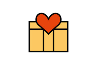 Download Valentine Gift Box Liner Fill Icon - Gift Collection