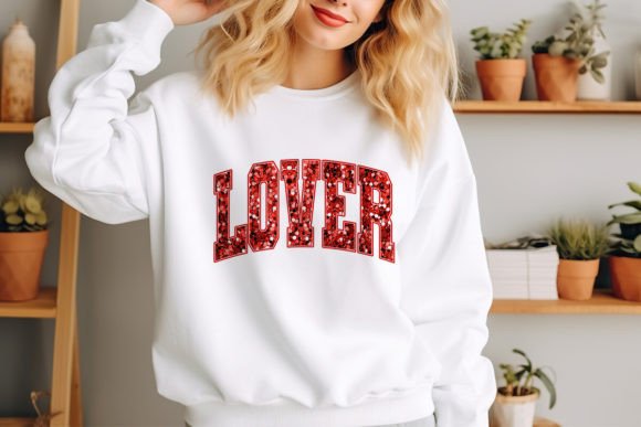 Download Valentine Lover Red Sequin Sublimation - Valentine lover Collection