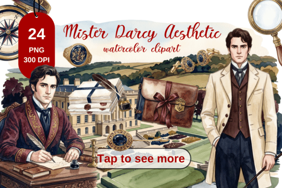 Download Mr Darcy Aesthetic Planner Clipart - Planner Collection